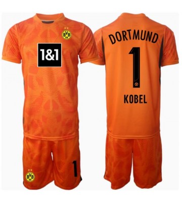 Borussia Dortmund Gregor Kobel #1 Målvakt Tredje Kläder Barn 2024-25 Kortärmad (+ Korta byxor)